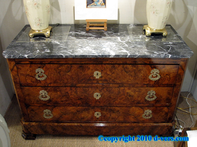 Louis Philippe 3 Drawer Commode Burl Walnut French 19th Century Louis Philippe 3 Drawer Commode Burl Walnut French 19th Century